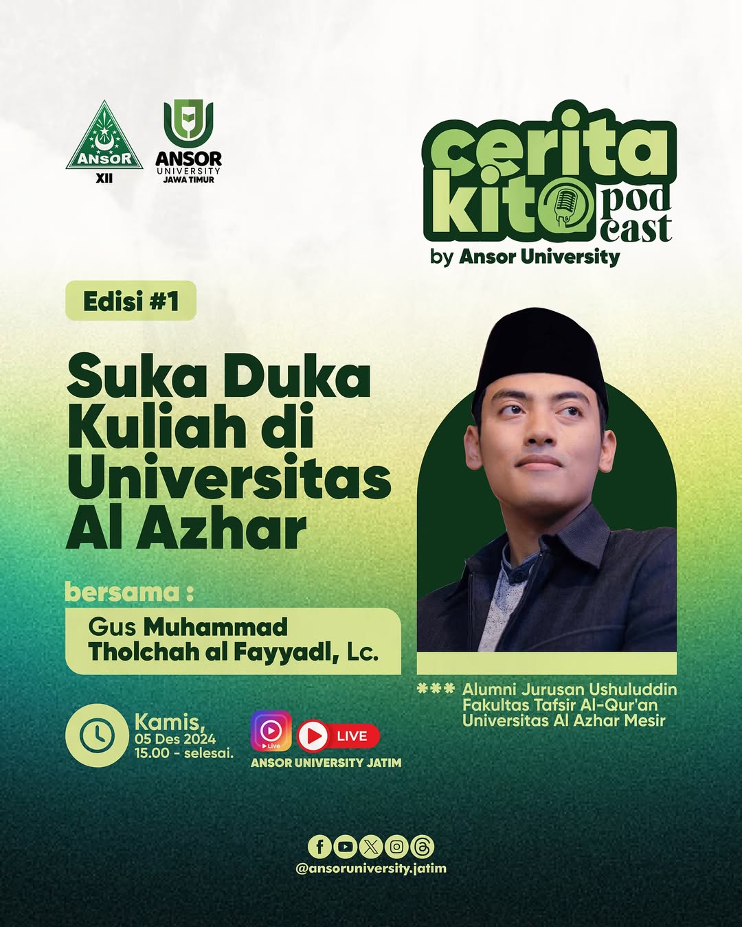 Suka Duka Kuliah di Universitas Al Azhar
