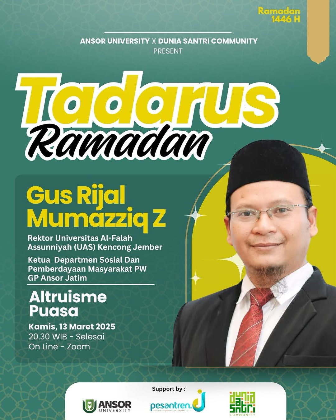 Tadarus Ramadhan : Altruisme Puasa